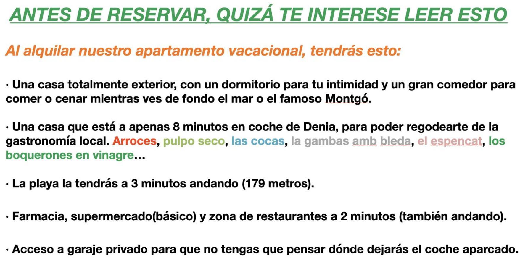 La Playa A 2 Minutos Y 14 Segundos A Pie Apartment Denia Exterior photo